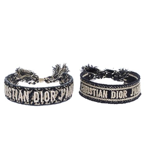 bracelet dior tissu j'adore|j'adior embroidery bracelets.